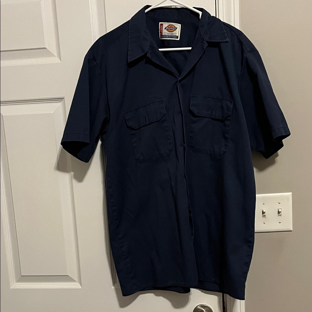 Dickies Navy Blue Work Shirt